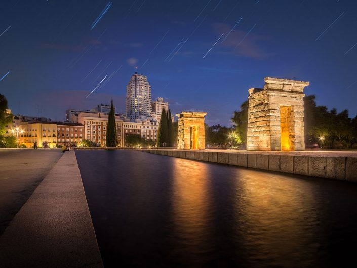 startrails templo debod